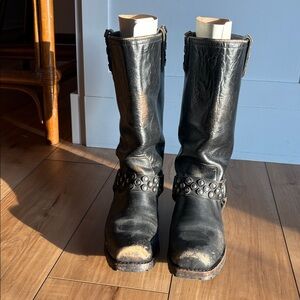 Frye Black Leather Boots